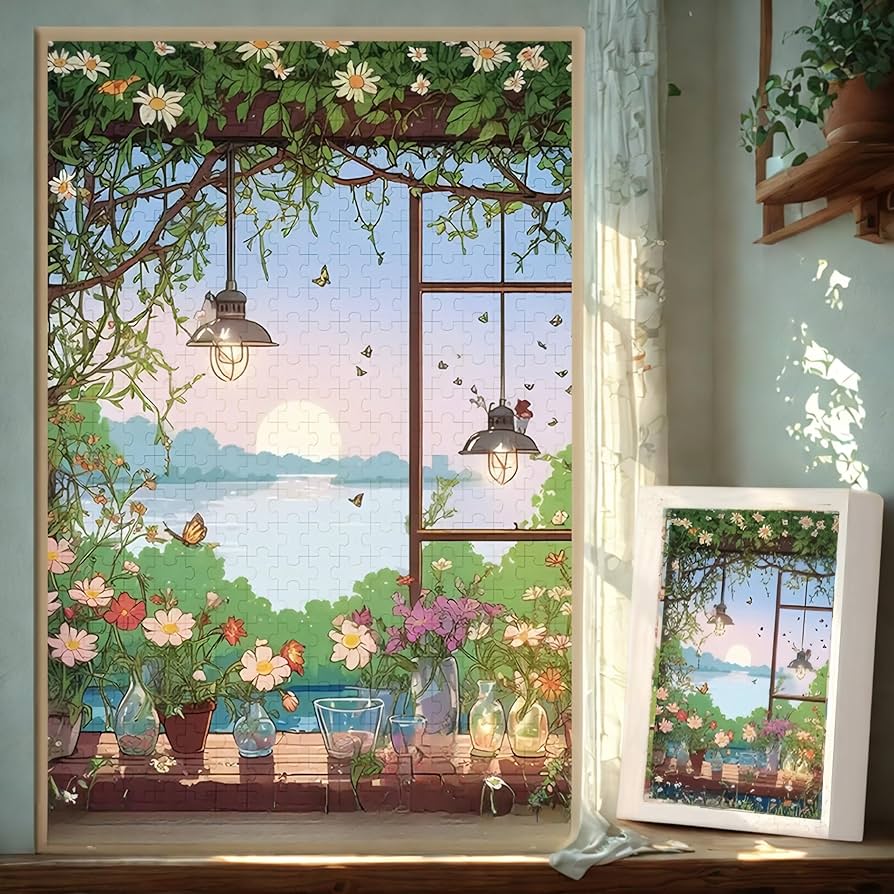 Amazon.co.jp: 癒し系ピンクタウンジグソーパズル | 1000ピース